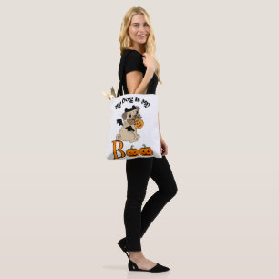 Bolsa Tote Cão de Halloween Pug