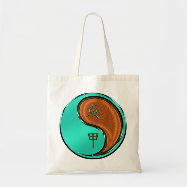 Bolsa Tote Cão de Madeira (Frente)