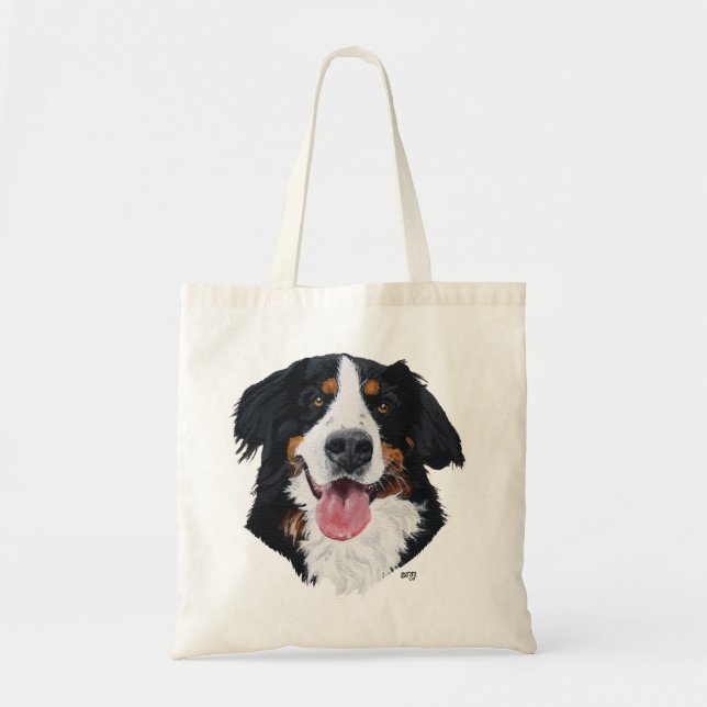 Bolsa Tote Cão de Montanha Bernês (Frente)