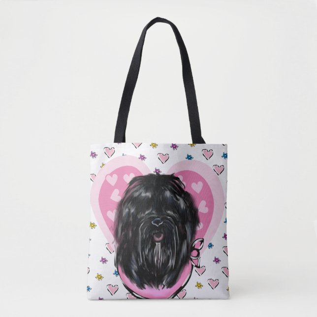 Bolsa Tote Cão de Seda de Havana (Frente)