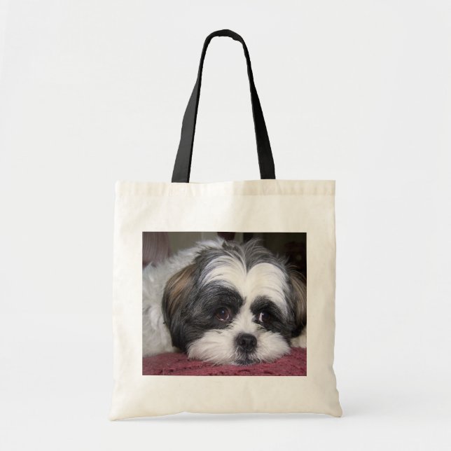 Bolsa Tote Cão de Shih Tzu (Frente)