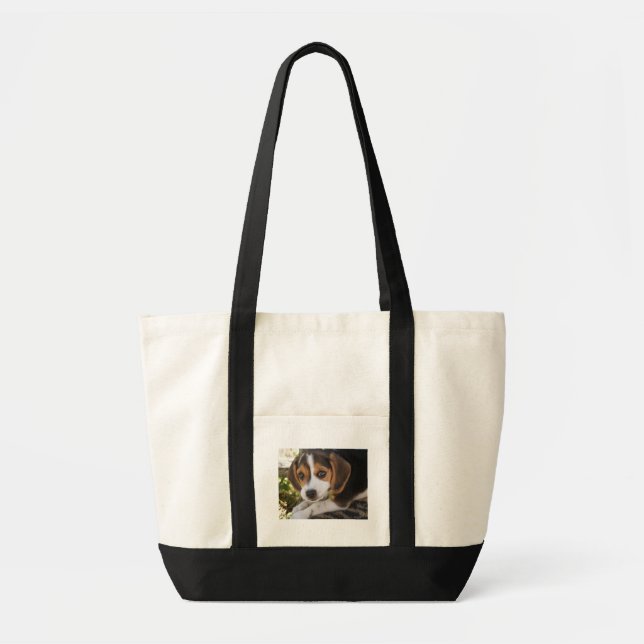 Bolsa Tote Cão do bebê do lebreiro (Frente)