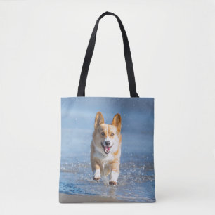 Bolsa Tote Cão do Corgi de Galês do Pembroke que funciona n