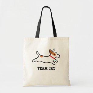 Bolsa Tote Cão dos desenhos animados de Jack Russell Terrier