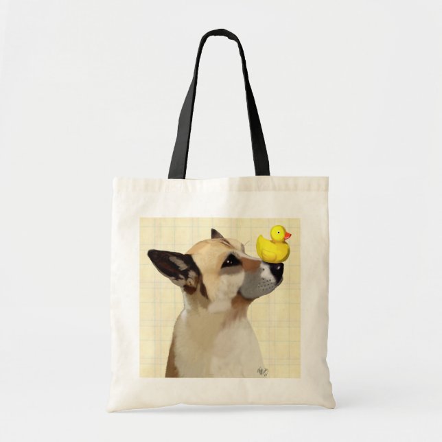Bolsa Tote Cão e Pato (Frente)