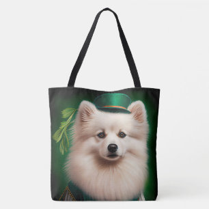 Bolsa Tote Cão esquimó americano na Rua.