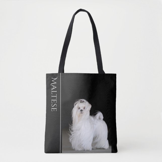 Bolsa Tote Cão maltês (Frente)