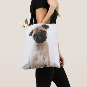 Bolsa Tote Cão novo bonito do Pug