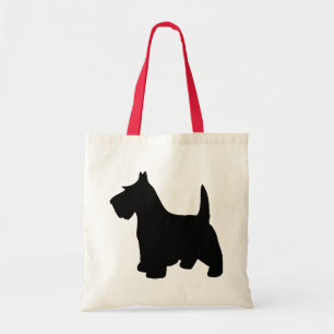 Bolsa Tote Cão preto pequeno do Scottie de Terrier do