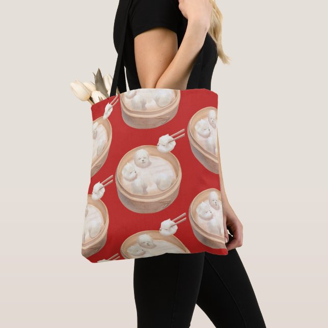 Bolsa Tote Cão Sorriso - Delícia de Xiao Long Bao (Close Up)