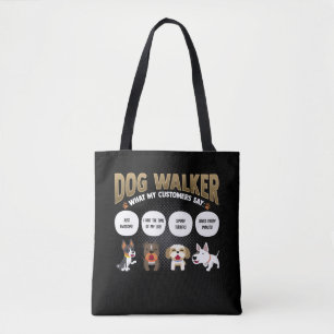 Bolsa Tote Cão Walker Engraçado Cachorro Caminhando Pet Sit