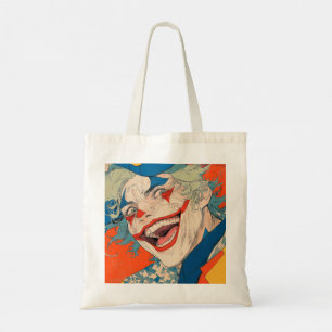 Bolsa Tote Caos Palhaço Louco Colorido: Sorria Como Você Quer