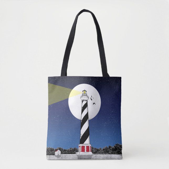Bolsa Tote Cape Hatteras Lighthouse Carolina do Norte (Frente)