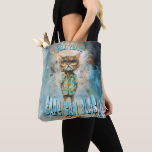 Bolsa Tote Cape San Blas Florida Beach Cat