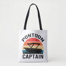 Bolsa Tote Capitão do pontão Vintage engraçado Amantes 