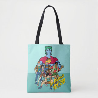 Bolsa Tote Capitão Planet Group Graphic - O Poder É Seu!