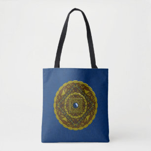 Bolsa Tote Capricorn Mandala - Saco All-Over-Impressão