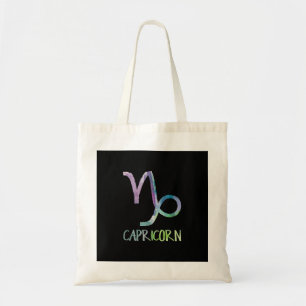 Bolsa Tote Capricórnio Zodíaco Símbolo Astrologia Marinha