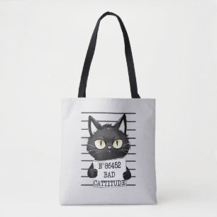 Bolsa Tote Captura Má - Captura de Gato Negro