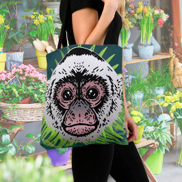 Bolsa Tote Capuchin Monkey Tropical Amazônia selvagem