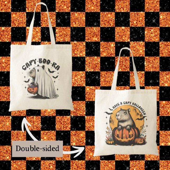 Bolsa Tote Capybara Capy Halloween Funny Capy-Boo-Ra Cute (Criador carregado)
