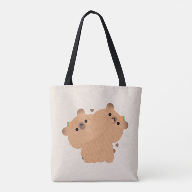 Bolsa Tote Capybara Casal (Verso)