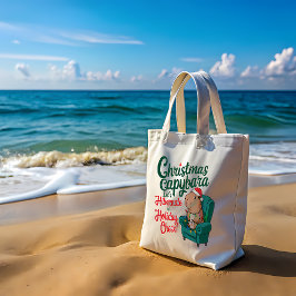 Bolsa Tote Capybara Funny Christmas Bag