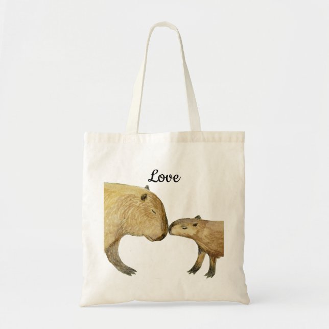 Bolsa Tote Capybara Love (Frente)