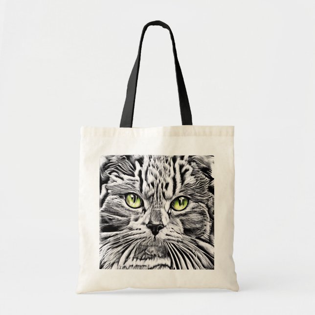 Bolsa Tote Cara de gato (Frente)
