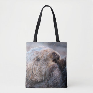 Bolsa Tote Cara de Lontra Marinha Fofa