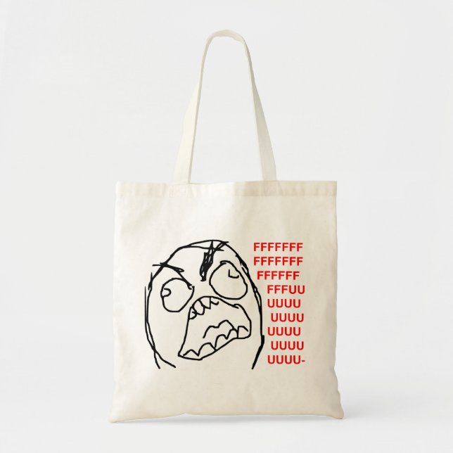 Bolsa Tote Cara irritada Meme da raiva de Fuu Fuuu da cara da (Frente)