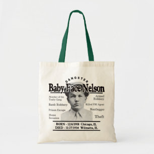 Bolsa Tote Cara Nelson do bebê do gângster