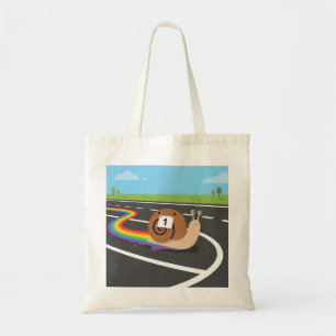 Bolsa Tote Caracol Corredor de Maratona Cute Trilha do Arco-Í