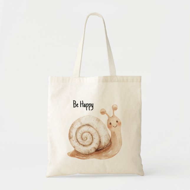 Bolsa Tote Caracol Feliz (Frente)