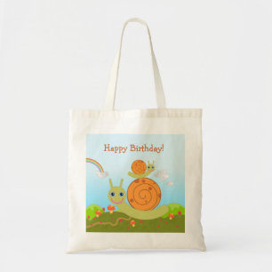 Bolsa Tote Caracol que deseja o feliz aniversario