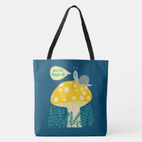 Caracol Whimsical em Magical Mushroom CUSTOM
