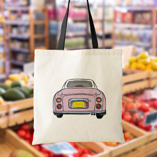 Bolsa Tote Caracteres - Carro de Fígaro Rosa Bonito