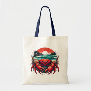 Bolsa Tote caranguejo do Maine costeiro/náutico