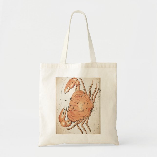 Bolsa Tote Caranguejo galáctico místico celestial (Frente)