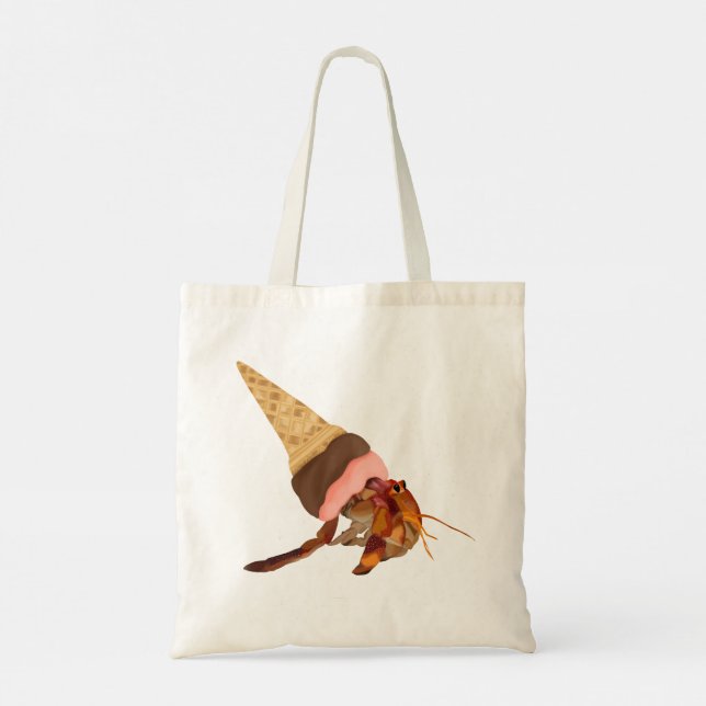 Bolsa Tote Caranguejo-Mouro-Bonito Com Sorvete-Cone (Verso)
