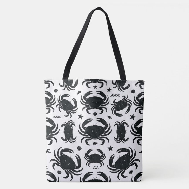 Bolsa Tote Caranguejos Pretos (Frente)