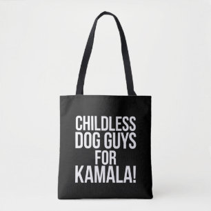 Bolsa Tote Caras de cães sem filhos para Kamala 2024 Vote Har