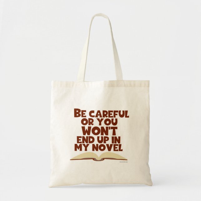 Bolsa Tote Caráter Novelista Engraçado (Frente)