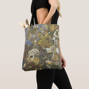 Bolsa Tote Caráteres clássicos do livro de histórias do