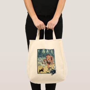 Bolsa Tote Caráteres de mágico de Oz do vintage, estrada