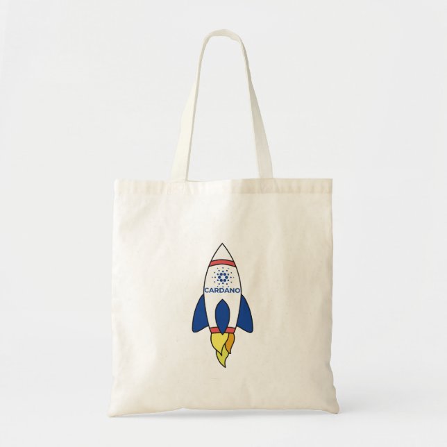 Bolsa Tote Cardano Para O Foguete Da Lua (Frente)