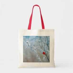 Bolsa Tote Cardeal Vermelho no Natal Foto Natal