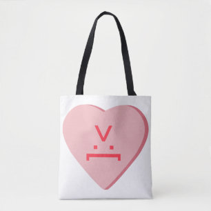 Bolsa Tote Cardíaco doce - Rosto do diabo