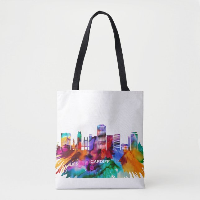 Bolsa Tote Cardiff Skyline (Frente)