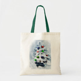 Bolsa Tote Cardigan Welsh Corgi Natal